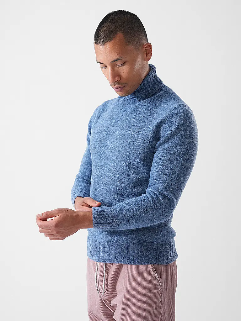 GRAN SASSO | Jersey de cuello alto | Azul claro