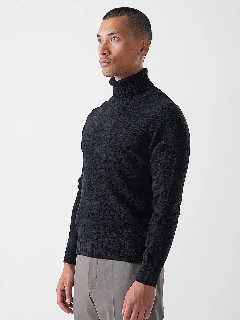 GRAN SASSO | Jersey de cuello alto | Negro