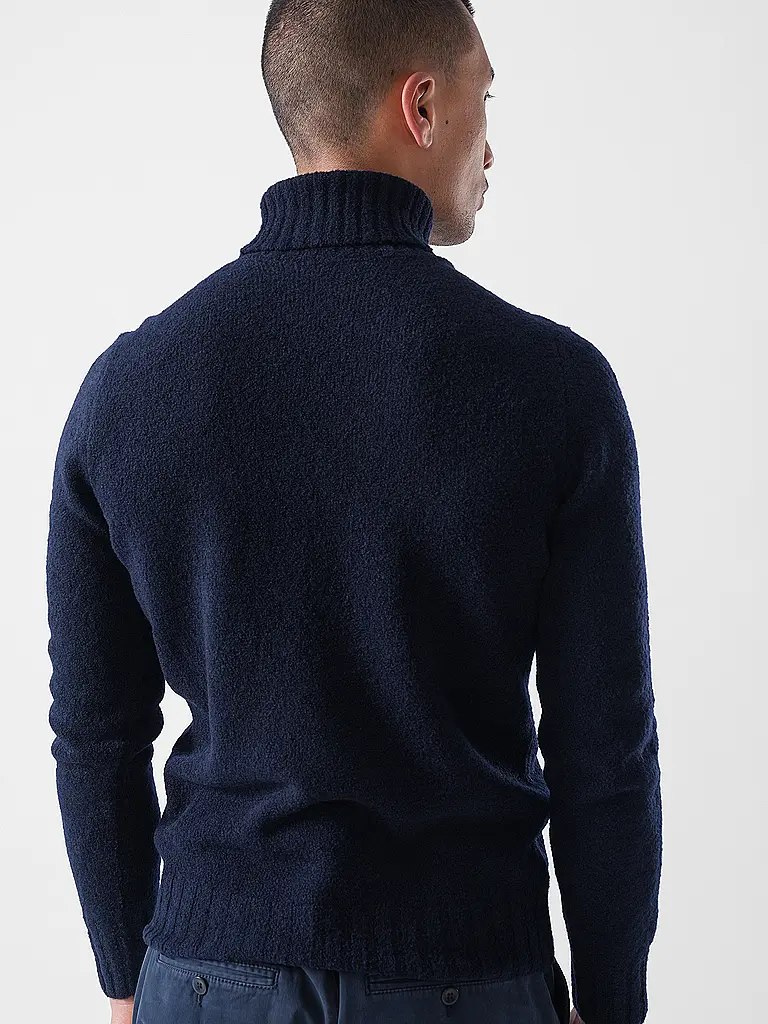 GRAN SASSO | Jersey de cuello alto | Azul oscuro