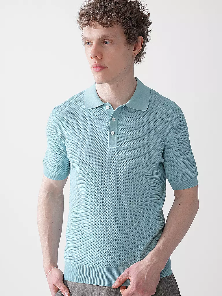 GRAN SASSO | Poloshirt | Azul claro