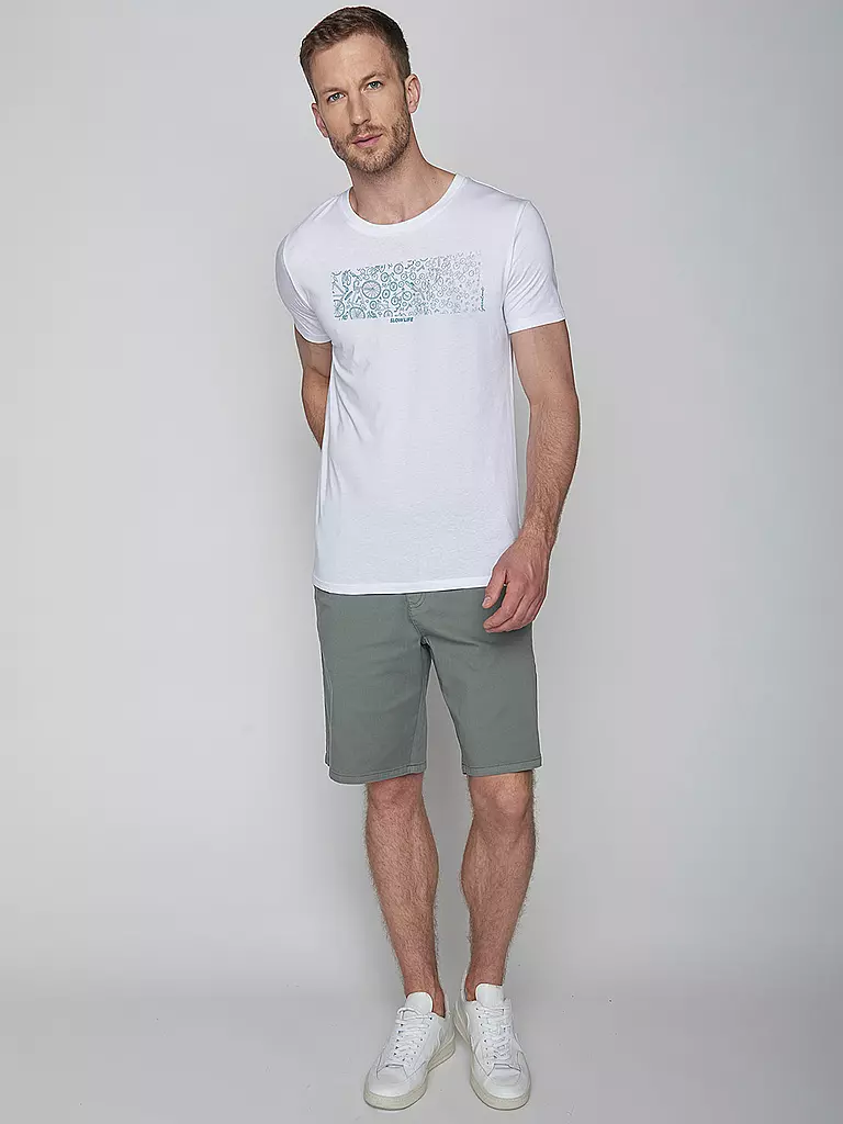 GREENBOMB | T-Shirt BIKE SLOW GUIDE | Blanco