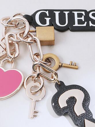 GUESS | Nombre del producto: Llavero
Marca: GUESS
Color: negro
Categorías: Moda, Mujer

Material: Metal
Estilo: Young Fashion, Glamour
