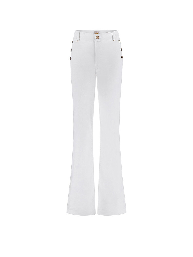 Pantalón acampanado blanco 25