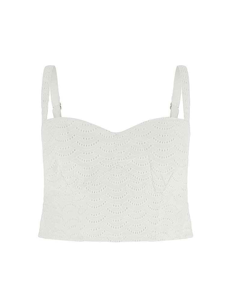 Guess Top SHARON EYELETS blanco M