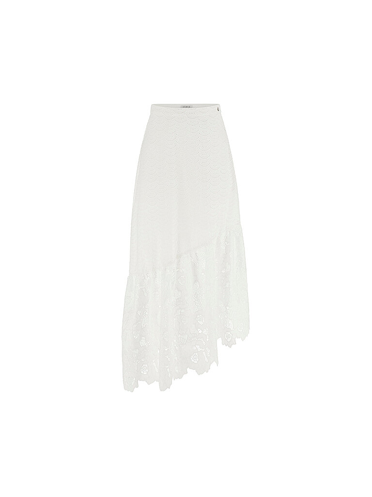 Guess Falda midi SHARON blanco M