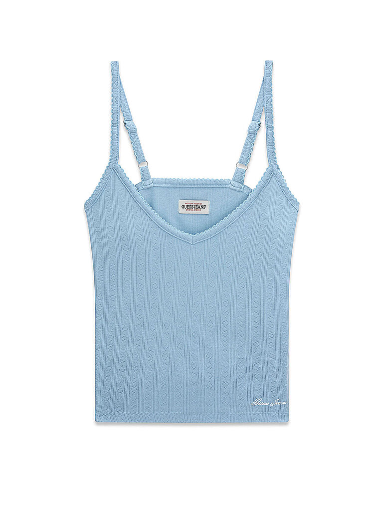 Guess Top azul claro S