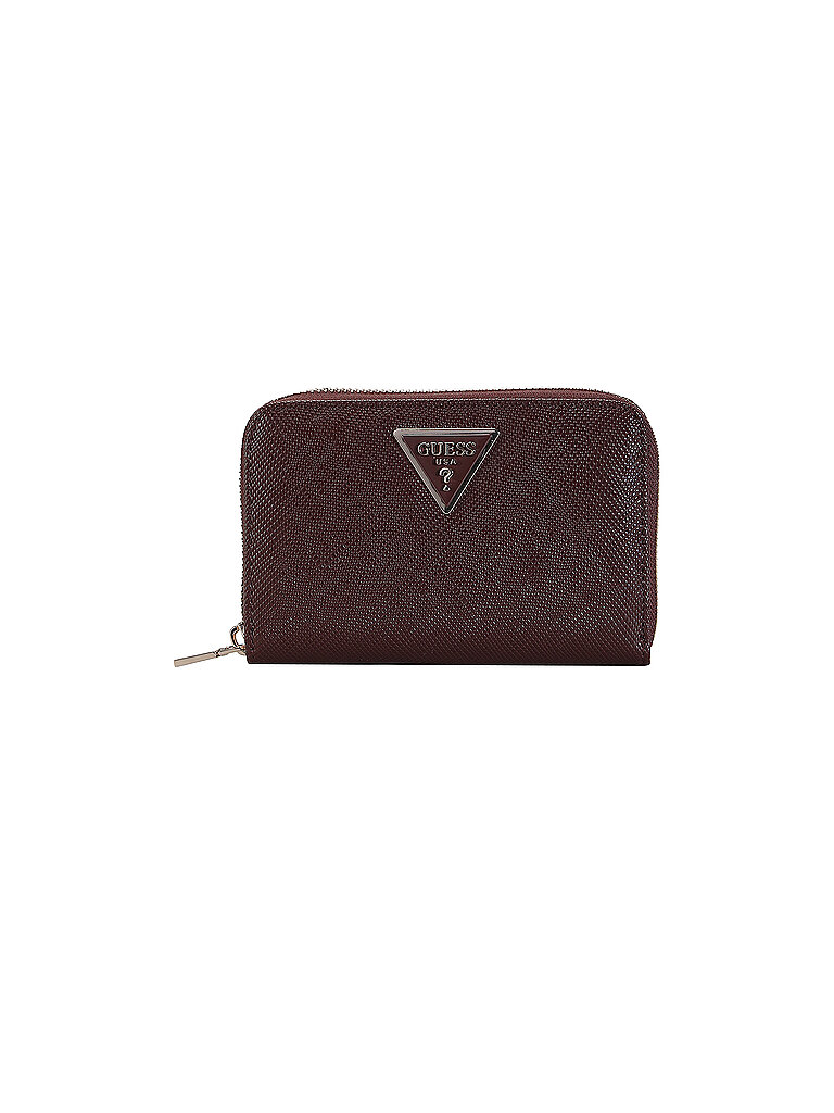 Guess Monedero LAUREL II Medium rojo oscuro