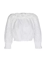 GUESS | Bluse Cropped Fit | Blanco