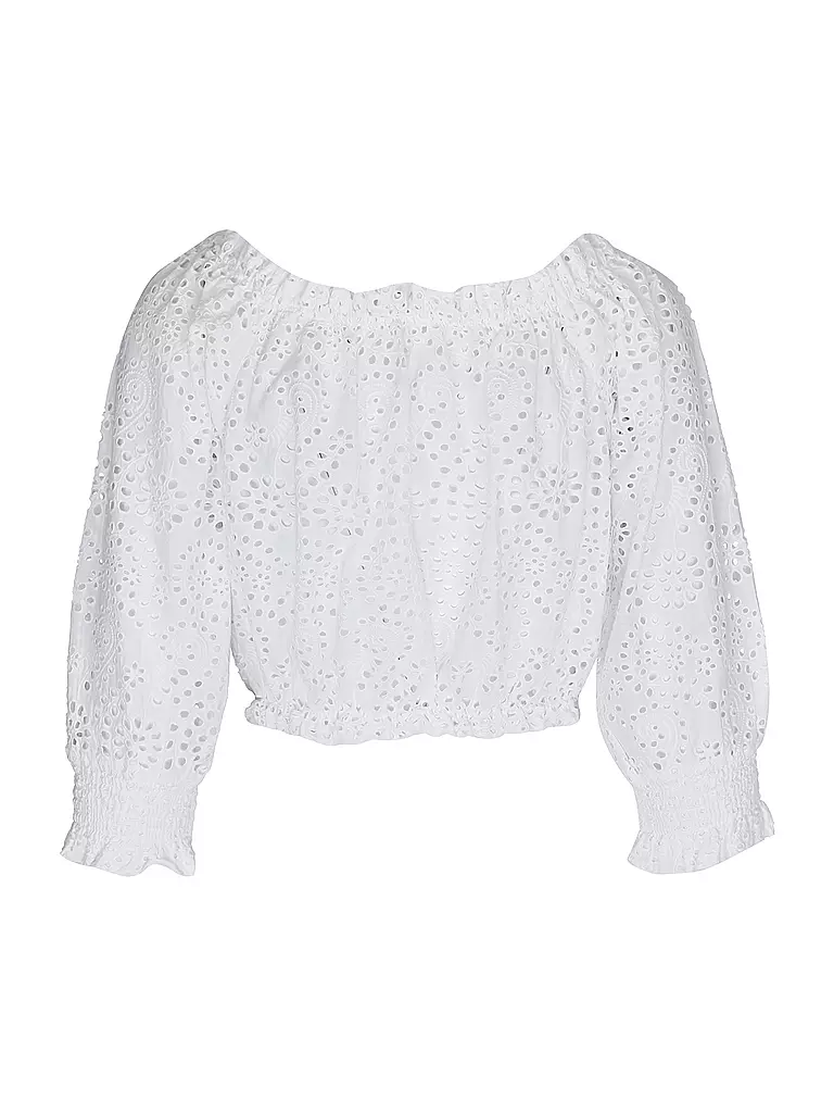 GUESS | Bluse Cropped Fit | Blanco