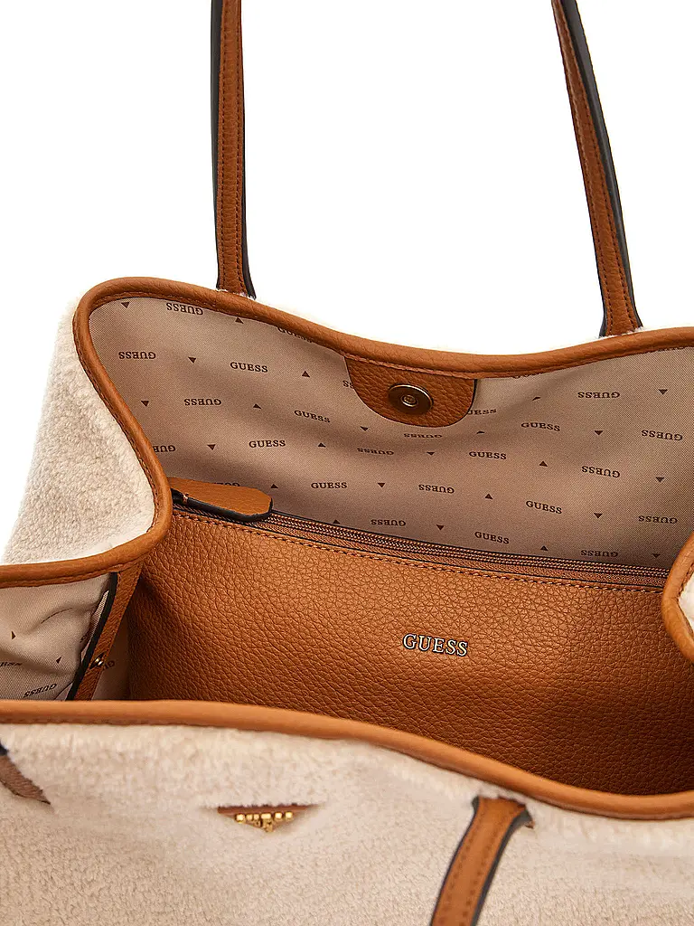 GUESS | Bolso - Shopper 2 en 1 VICTTORIA Large | Crema