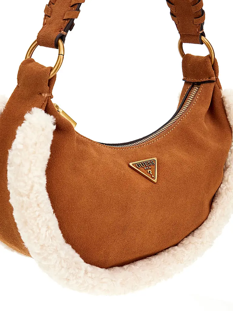 GUESS | Bolso de cuero - Mini Bag AMITA | Camel