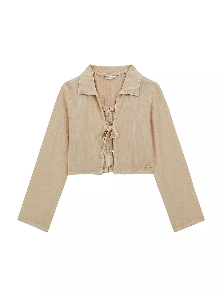 GUESS | Camiseta de manga larga para niña | Beige