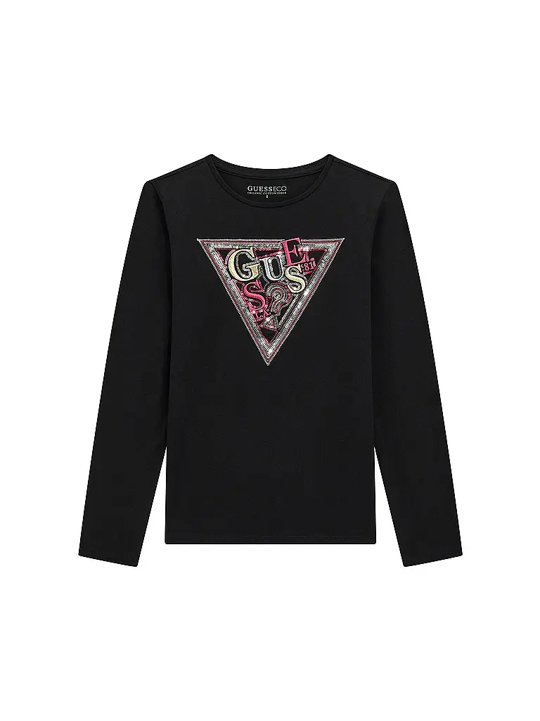 GUESS | Camiseta de manga larga para niña | Negro