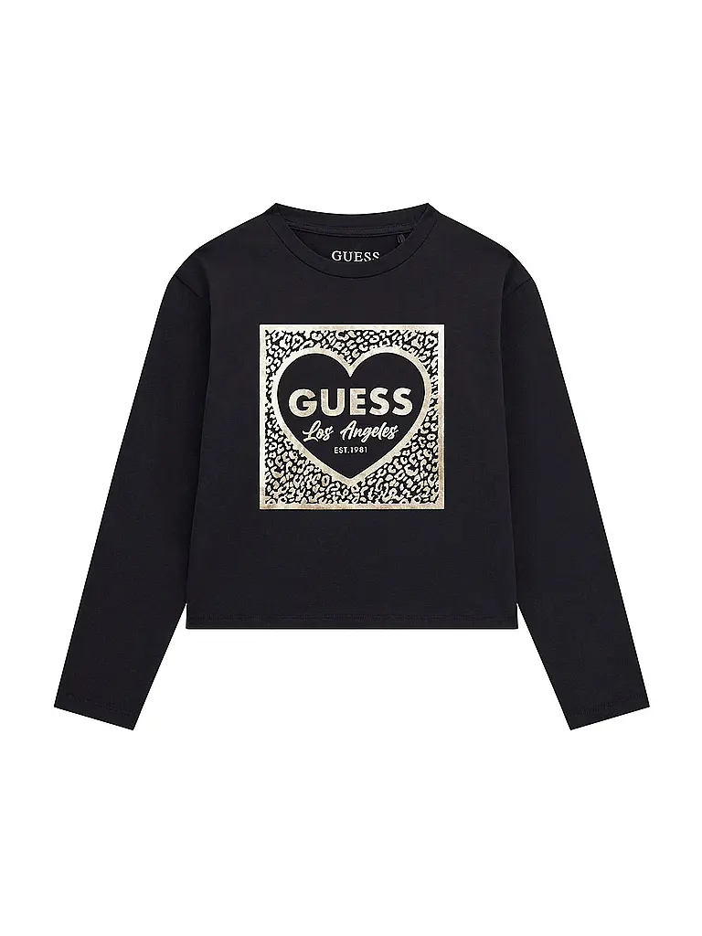 GUESS | Camiseta de manga larga para niña | Negro
