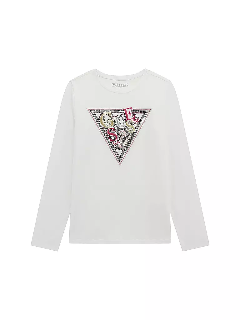 GUESS | Camiseta de manga larga para niña | Blanco