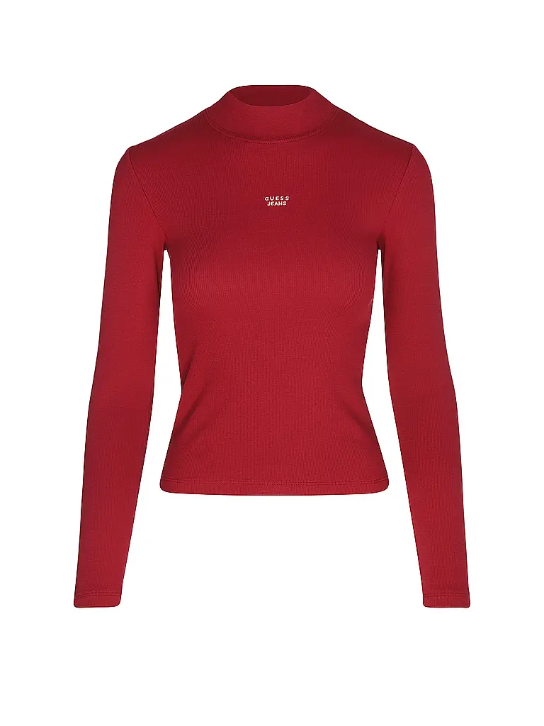 GUESS | Camiseta de manga larga | Rojo oscuro