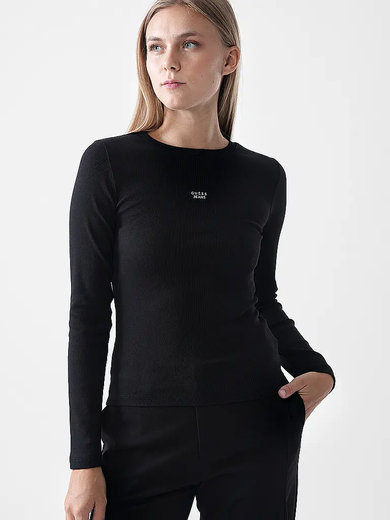 GUESS | Camiseta de manga larga | Negro