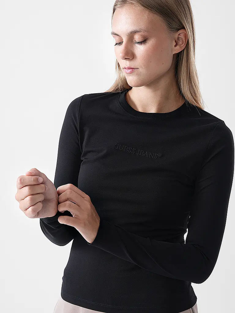 GUESS | Camiseta de manga larga | Negro