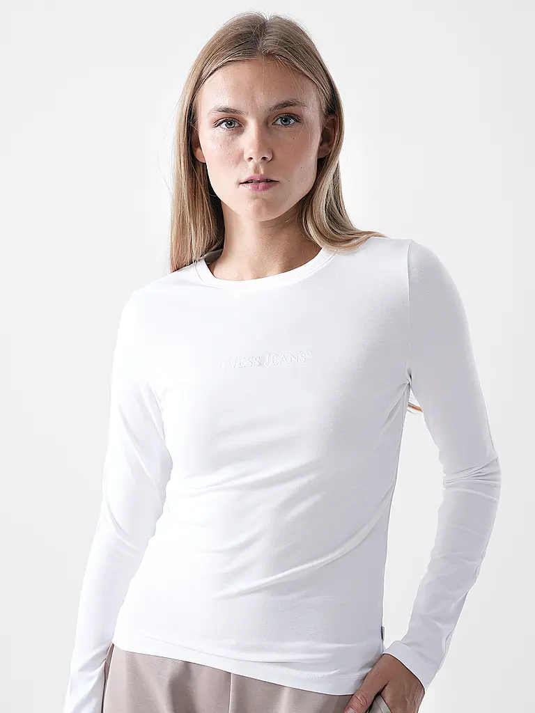 GUESS | Camiseta de manga larga | Blanco