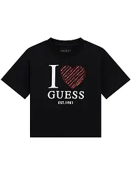 GUESS | Camiseta de niña | Negro