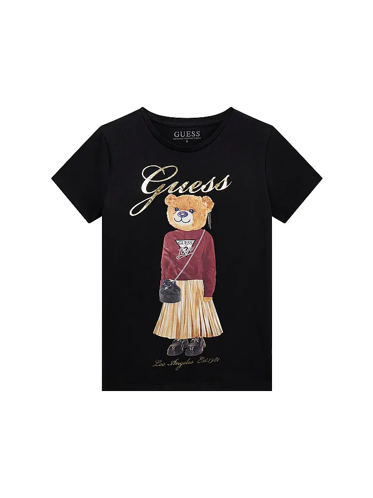 GUESS | Camiseta de niña | Negro