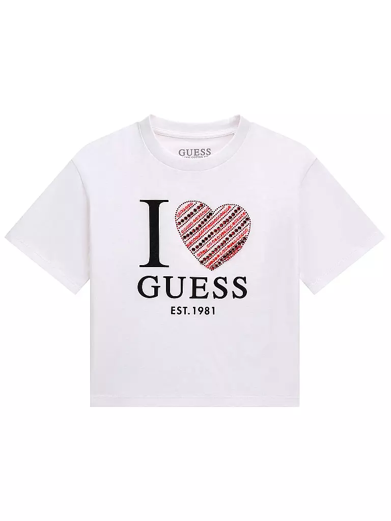 GUESS | Camiseta de niña | weiss