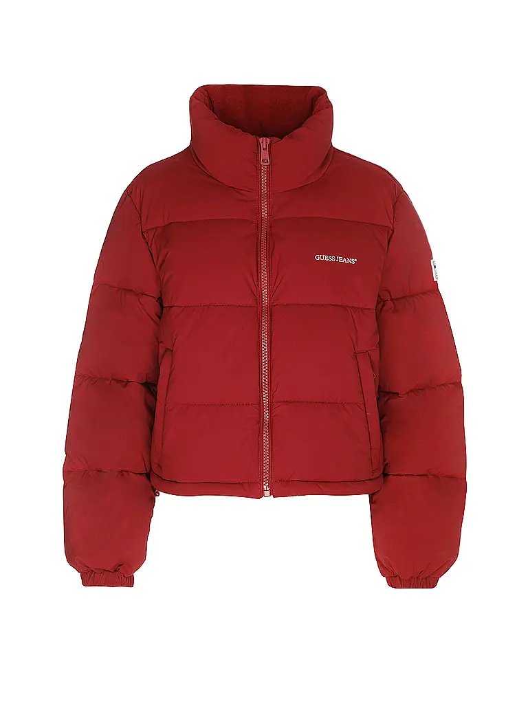 GUESS | Chaqueta acolchada corte cropped | Rojo oscuro