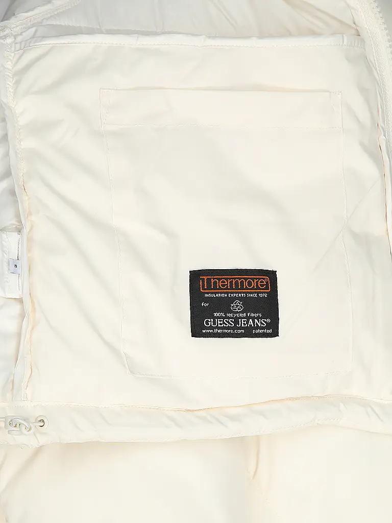 GUESS | Chaqueta acolchada corte cropped | Crema