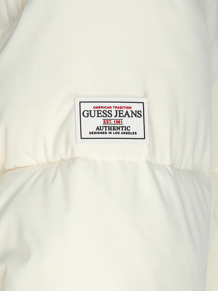 GUESS | Chaqueta acolchada corte cropped | Crema