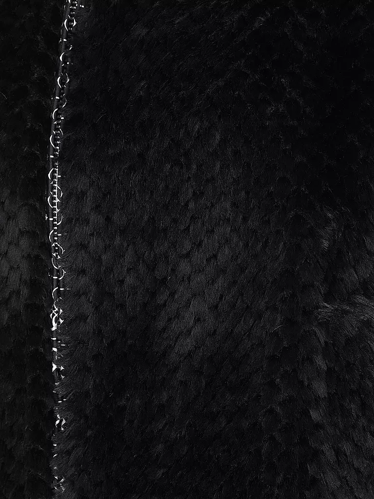 GUESS | Chaqueta de aspecto de piel | Negro