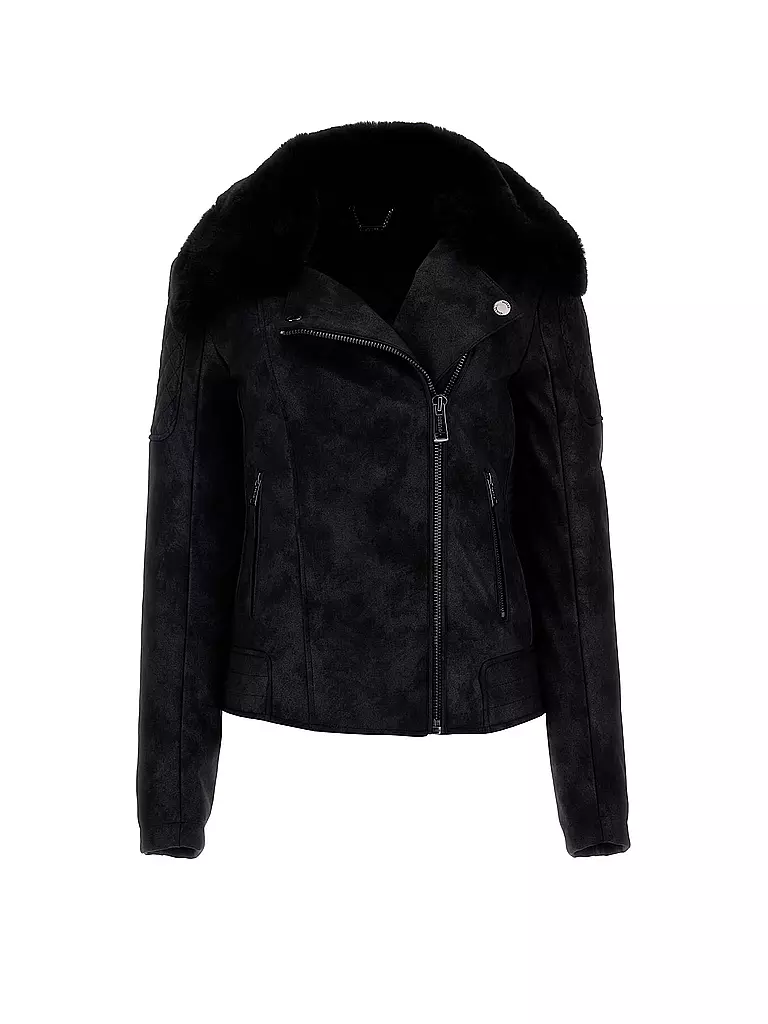 GUESS | Chaqueta de imitación de cuero | schwarz