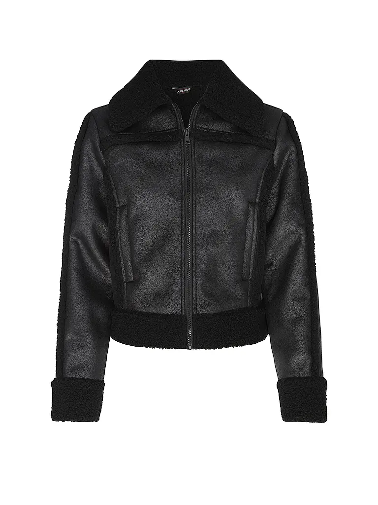 GUESS | Chaqueta Sherling | Negro