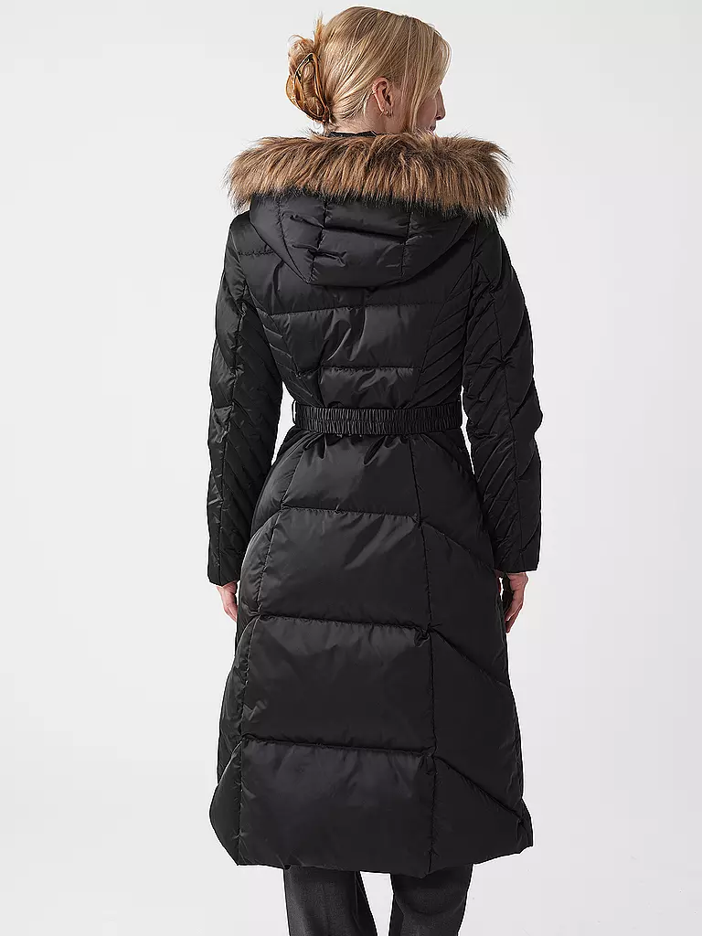 GUESS | Daunensteppmantel  | Negro