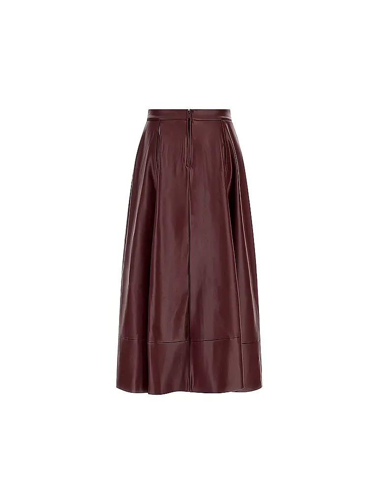 GUESS | Midi falda con efecto cuero |