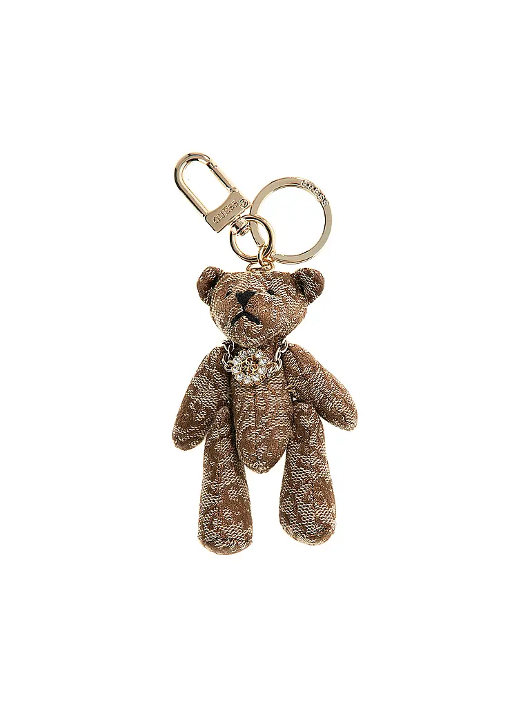 GUESS | Nombre del producto: Llavero
Marca: GUESS
Color: beige
Categorías: Moda,Mujer

Material: Poliéster / Poliamida,Metal
Estampado: Logo
Estilo: Young Fashion,Glamour
Llavero | Beige