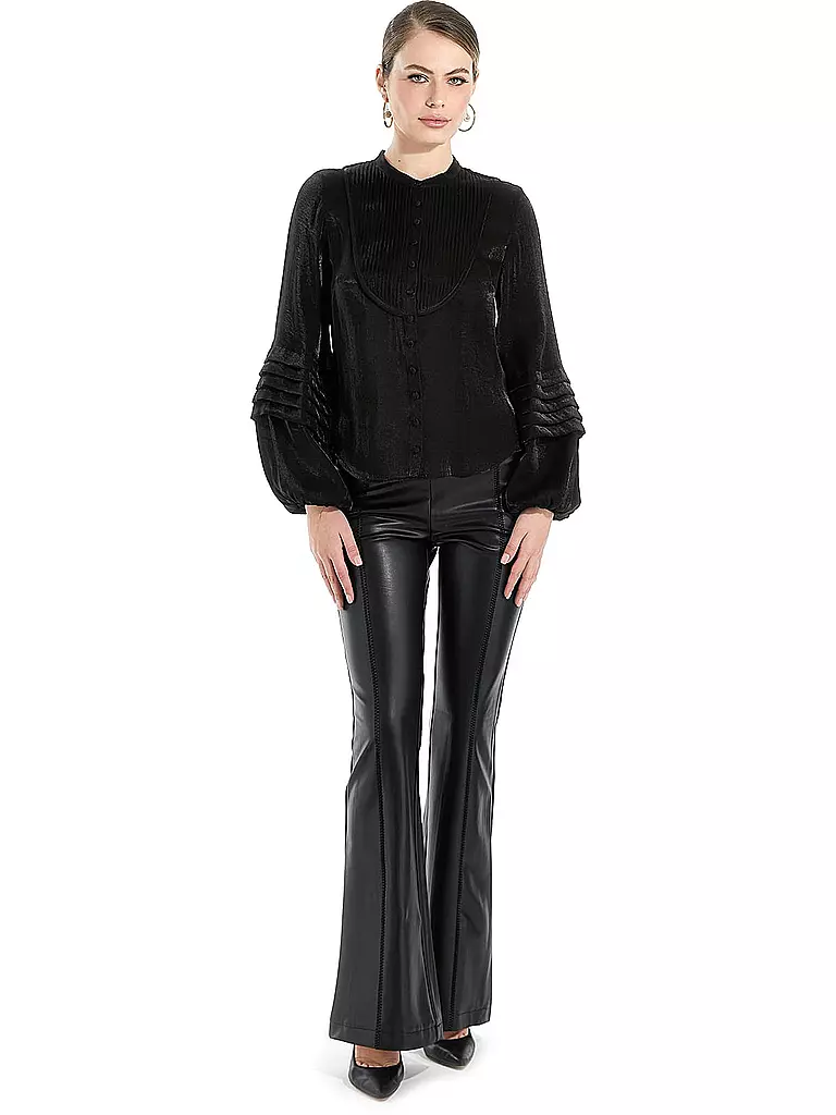 GUESS | Pantalones de efecto cuero | Negro