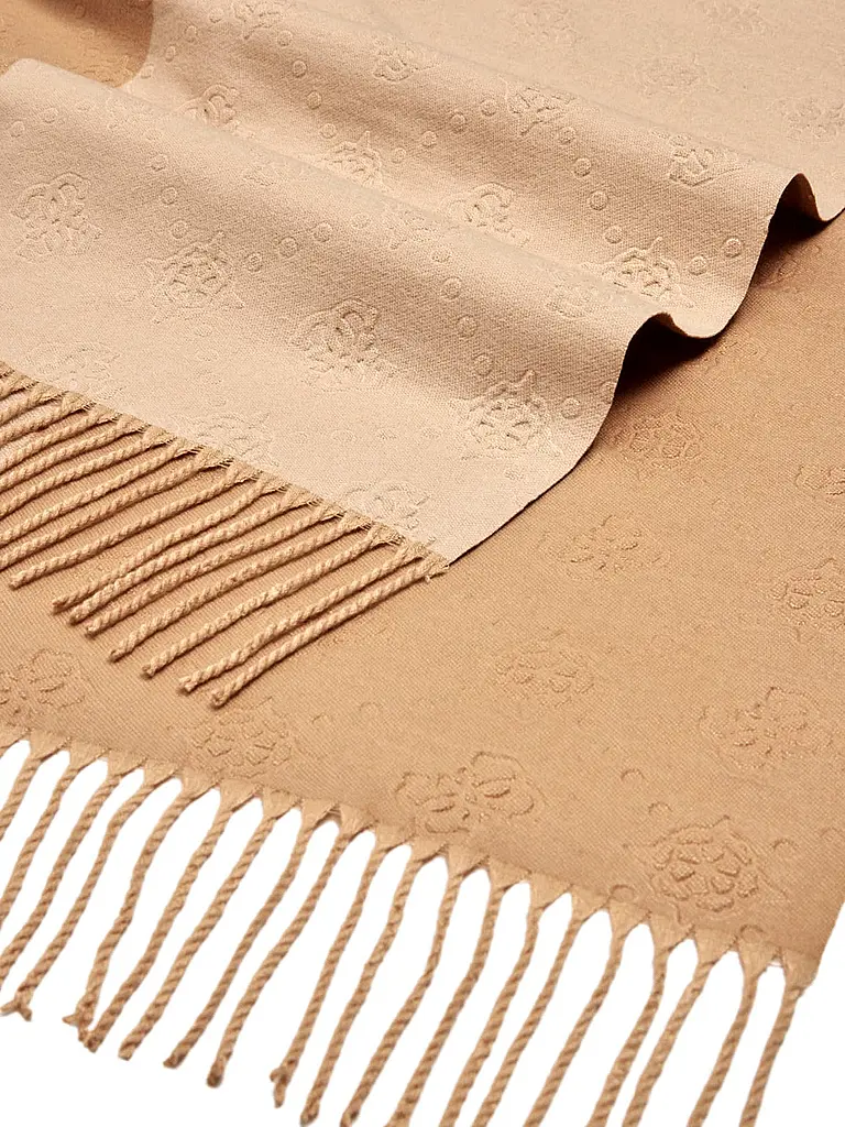 GUESS | Producto: Bufanda
Marca: GUESS
Color: beige
Categorías: Moda, Mujer

Material: Poliéster / Poliamida
Diseño: Unicolor
Estilo: Young Fashion, Glamour
Detalles: Flecos | Beige