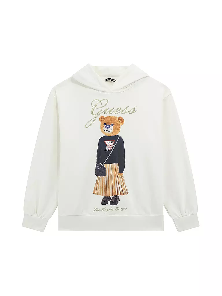 GUESS | Sudadera con capucha para niña - Hoodie | Crema
