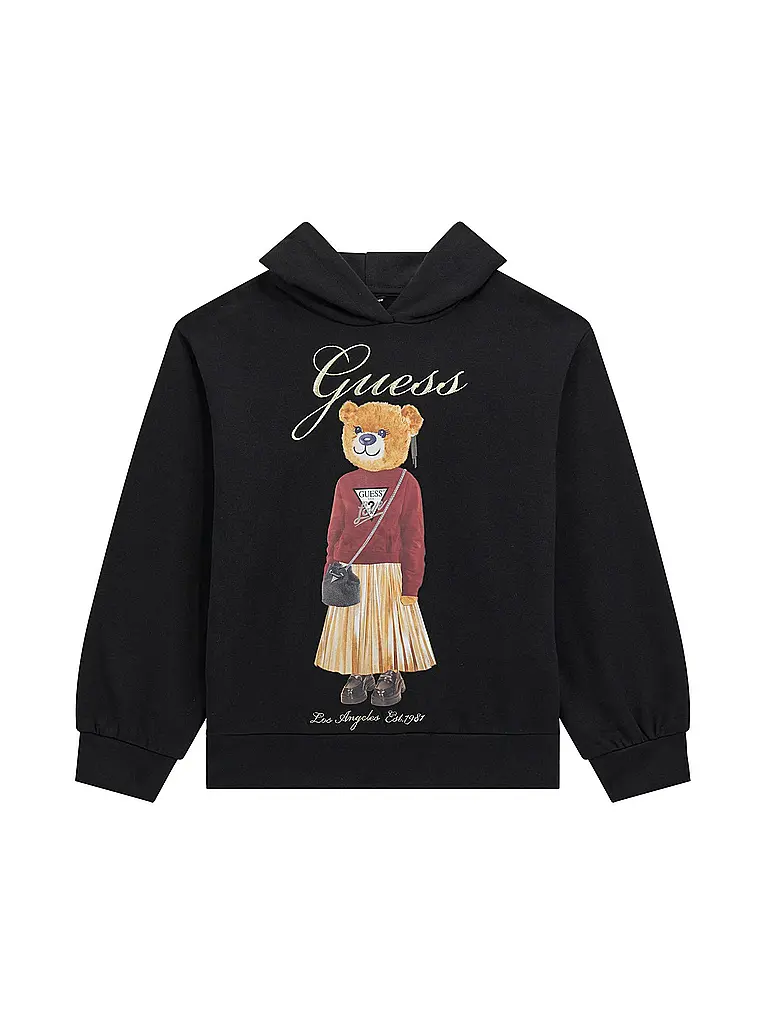 GUESS | Sudadera con capucha para niña - Hoodie | Negro