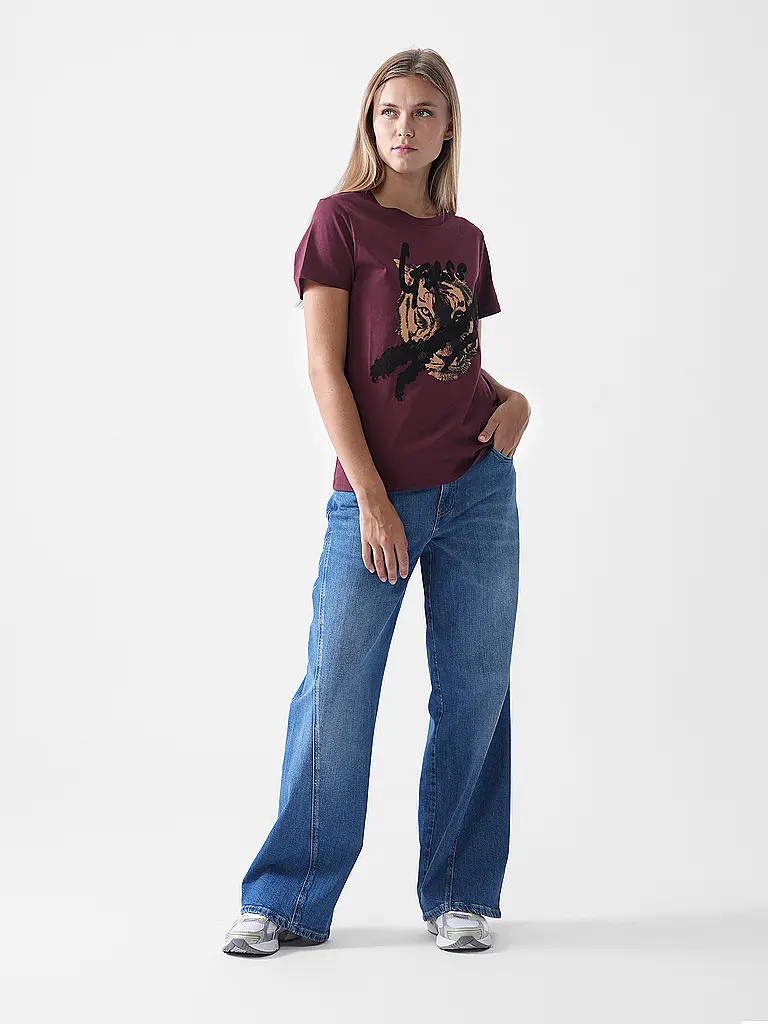 GUESS | T-Shirt | dunkelrot