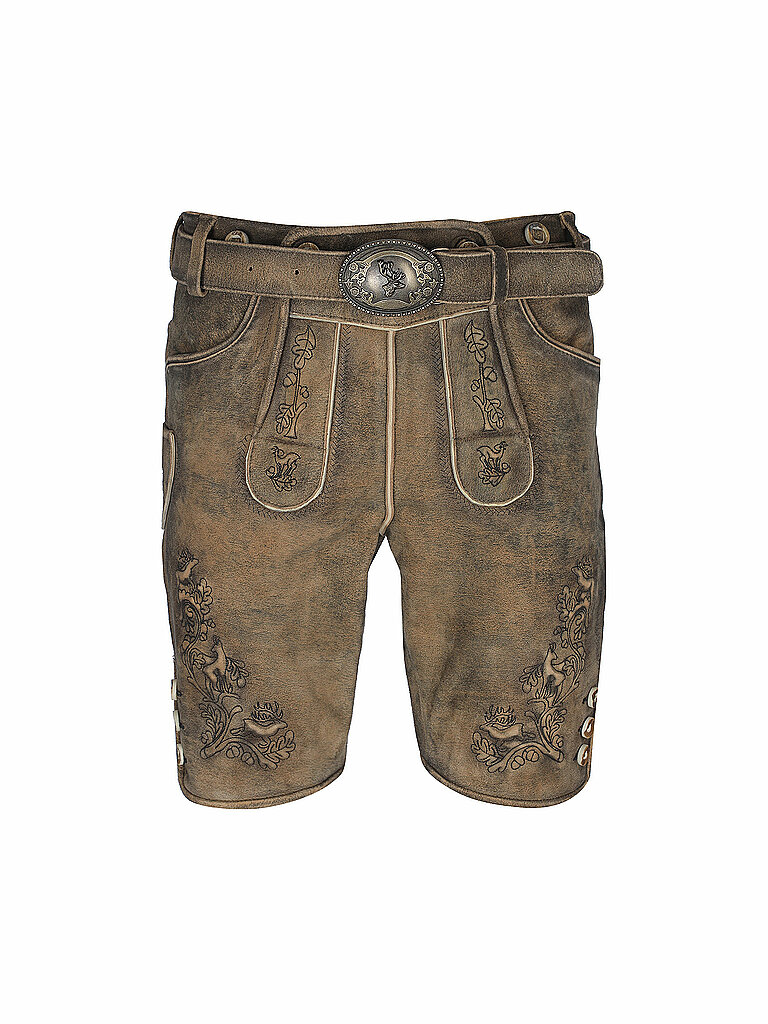 Gweih & Silk Lederhose JULIAN marrón