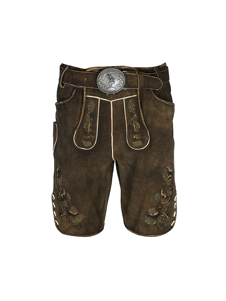 Pantalones de cuero JULIAN marrón 52