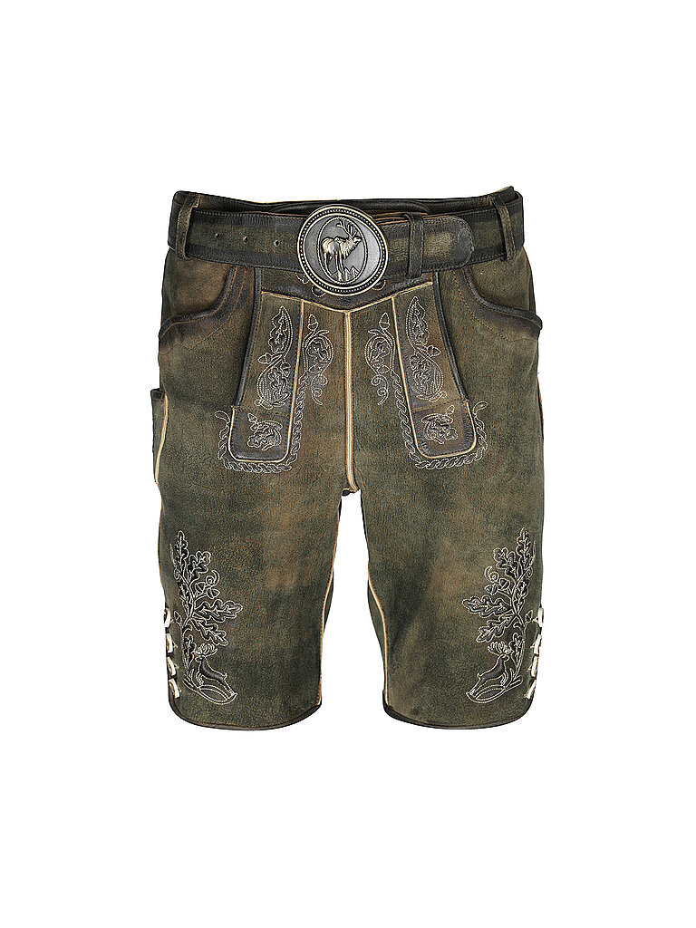 Pantalones de cuero tradicionales SAMUEL marrón 52