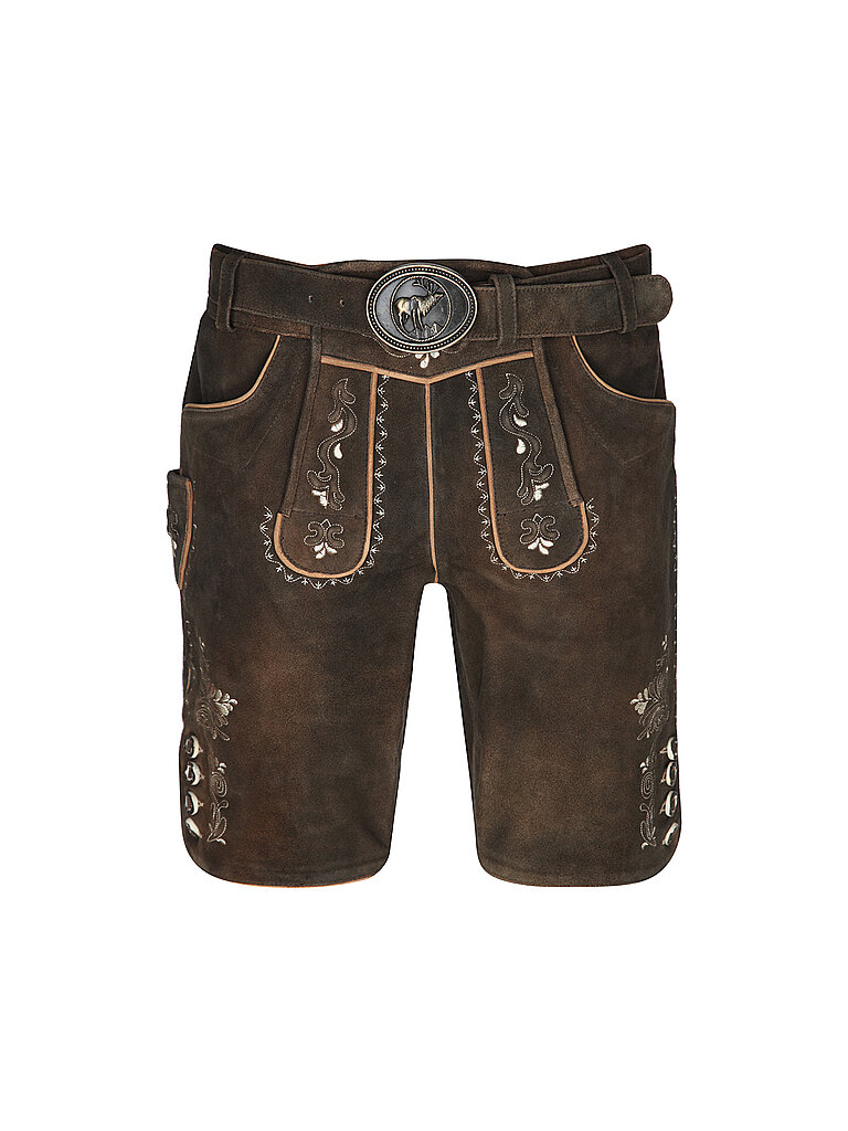 Gweih & Silk Lederhose LEO marrón