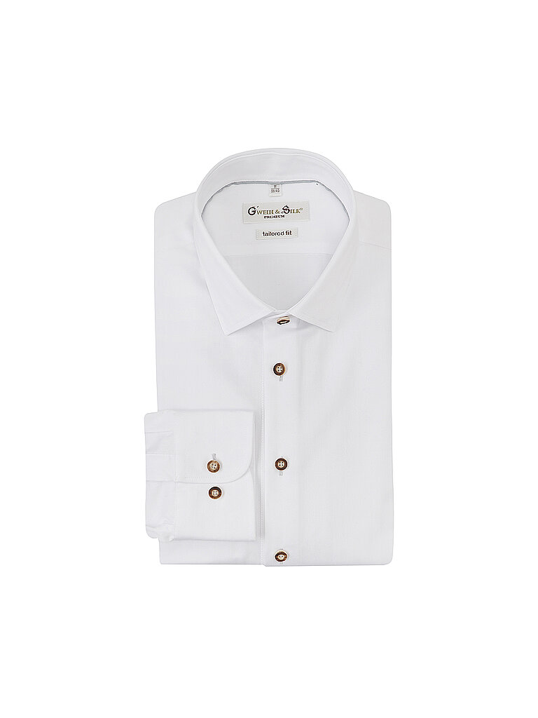 Camisa tradicional Modern Fit WEISSENSEE blanco M