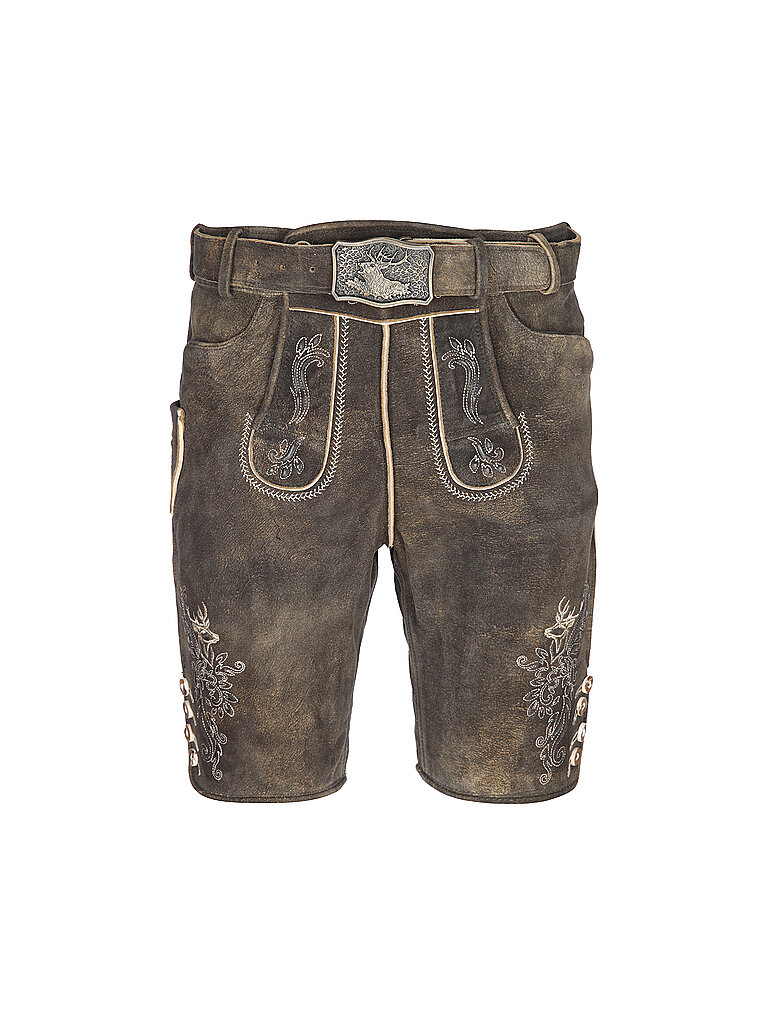 Pantalones de cuero BORIS marrón 44