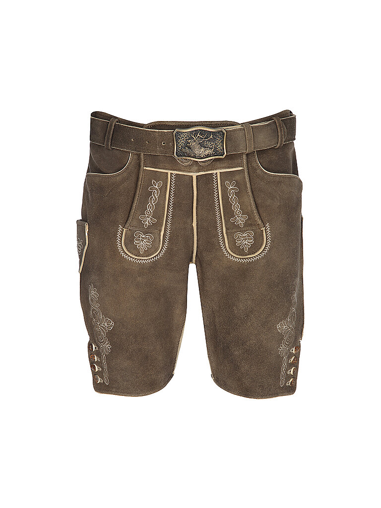 Gweih & Silk Lederhose KARLO marrón