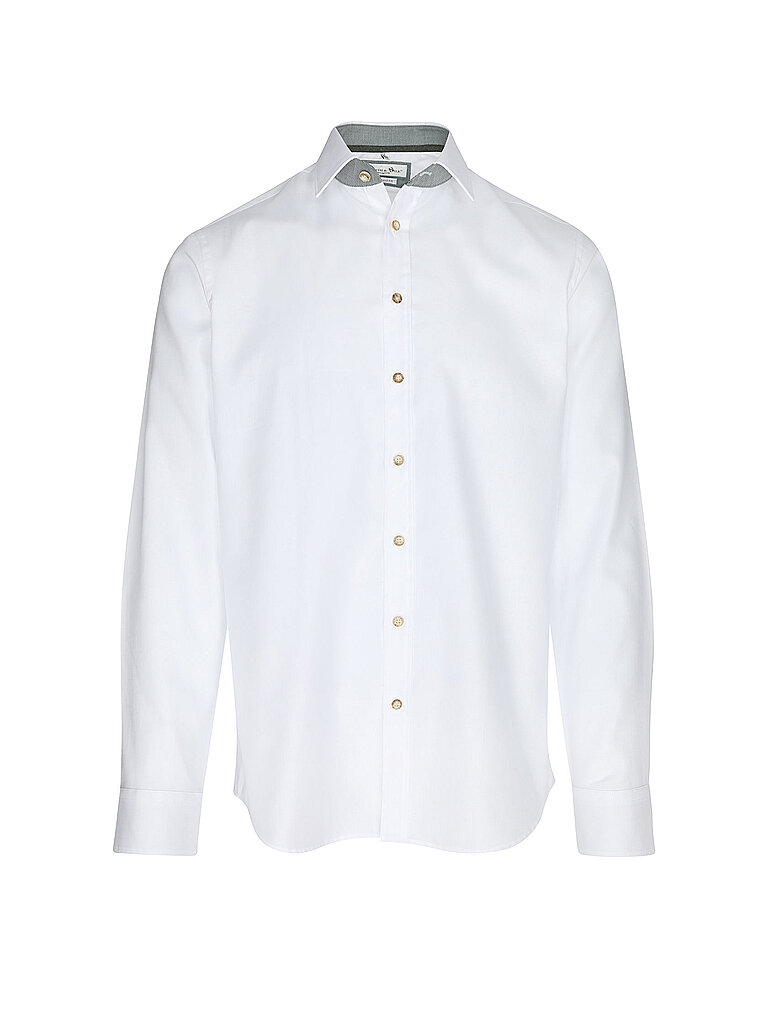 Camisa tradicional corte entallado KÖNIGSSEE blanco S