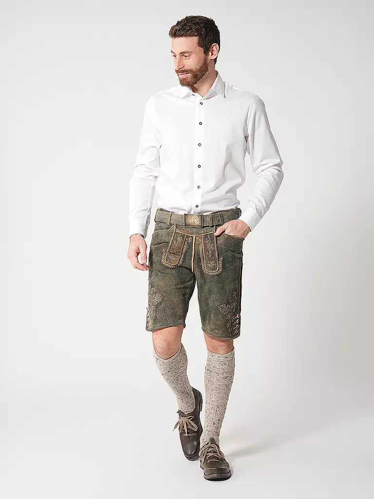 GWEIH & SILK | Camisa tradicional Modern Fit WEISSENSEE | Blanco