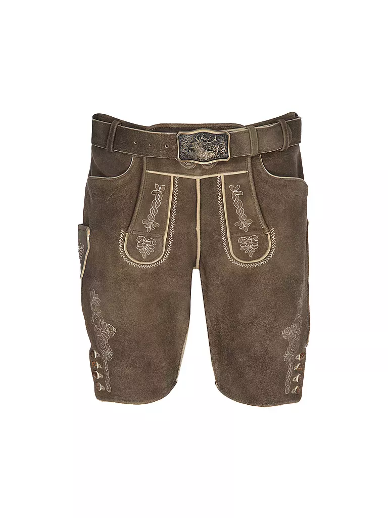 GWEIH & SILK | Lederhose KARLO | Marrón